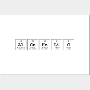 Alcoholic Periodic Table Science Print Posters and Art